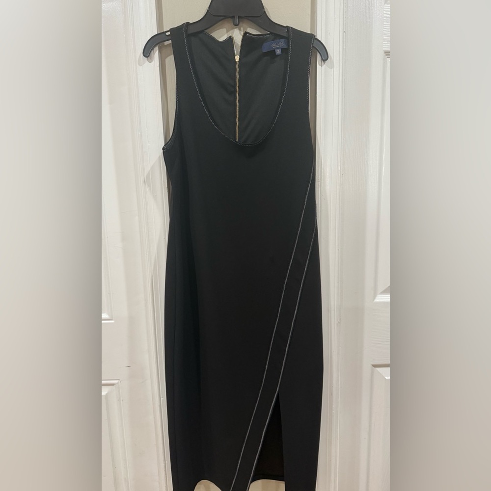 RACHEL Rachel Roy Black Midi Dress with Gold Zipper.  Never worn
